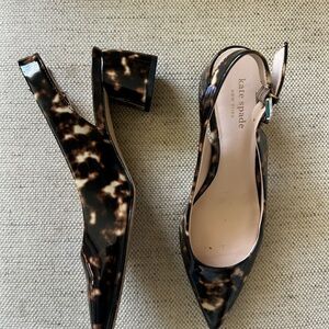 Kate Spade Mika ortoise Slingback Heels